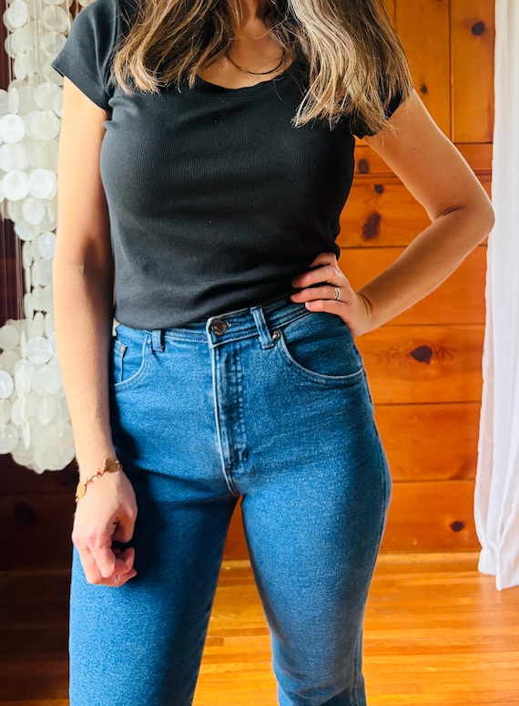 1990s Jeans / 90s Blue Mom Jeans - image 2