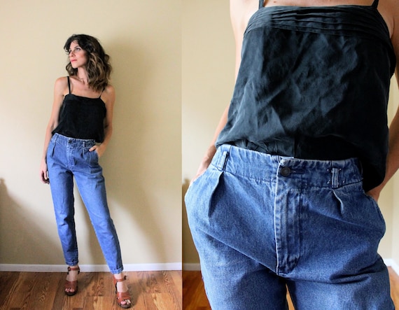 1990s Cropped Jeans / 1990s 90s Mom Jeans / 1990s