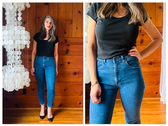 1990s Jeans / 90s Blue Mom Jeans - image 1