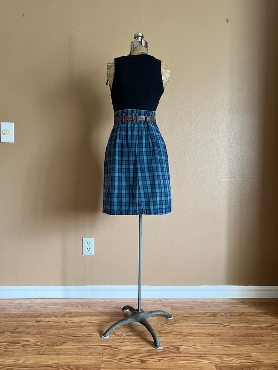 1980s The Gap Flannel Mini Skirt / Vintage 80s Hi… - image 8