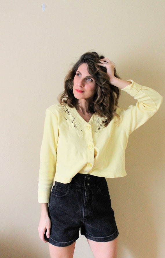 90s cropped cardigan
