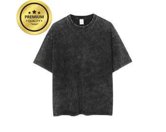 Men's Women's Acid Washed T-Shirt, Unisex Retro Acid Wash Shirt, Streetwear Oversized T-shirts, Acid Wash T-shirt Short Sleeve Fun Design