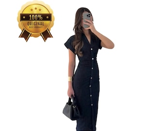 sachin and babi light blue dress Blue Cotton Milkmaid Denim Midi Dress