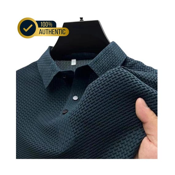 Men’s Casual Polo Shirt: Short Sleeve, Solid Color, Summer Business T-Shirt