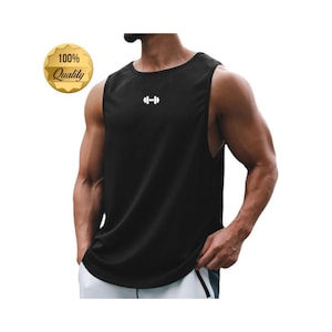 Men’s Gym Tank Top: Quick-Dry Sleeveless Shirt, Loose Fit Fitness & Basketball Vest