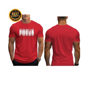 Men&#39;s 100% cotton casual sports loose oversized Focus print round neck short sleeved T-shirt top