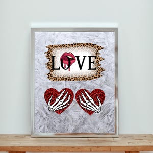 Valentine&#39;s Day Digital Wall Art, Minimalist Love Art for Valentine&#39;s Day, Elegant Valentine&#39;s Day Art, Digital Download for Romantic Spaces