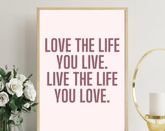 Impresión con cita inspiradora: Arte mural motivacional (descarga digital)