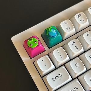 Junimo and Ancient Fruit Keycaps - Stardew Valley Inspired Artisan Keycaps