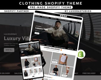 Shopify Clothing Store Template Theme | Premium Clothing Brand Shopify Theme | Clothing Shopify Theme
