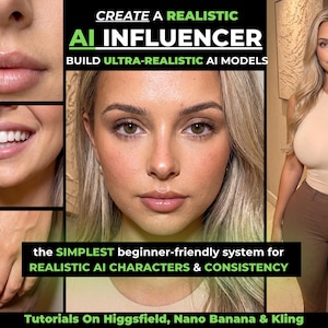 Skapa realistiska AI-influencers | AI-modellkurs | Guide till hur man skapar AI-tvillingar
