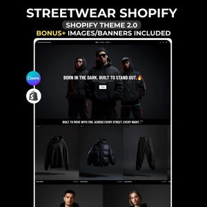 Streetwear Shopify Theme | Luxury streetwear shopify template | Clothing Shopify Theme | Shopify Theme Clothing | Luxury Clothing Shopify image 1