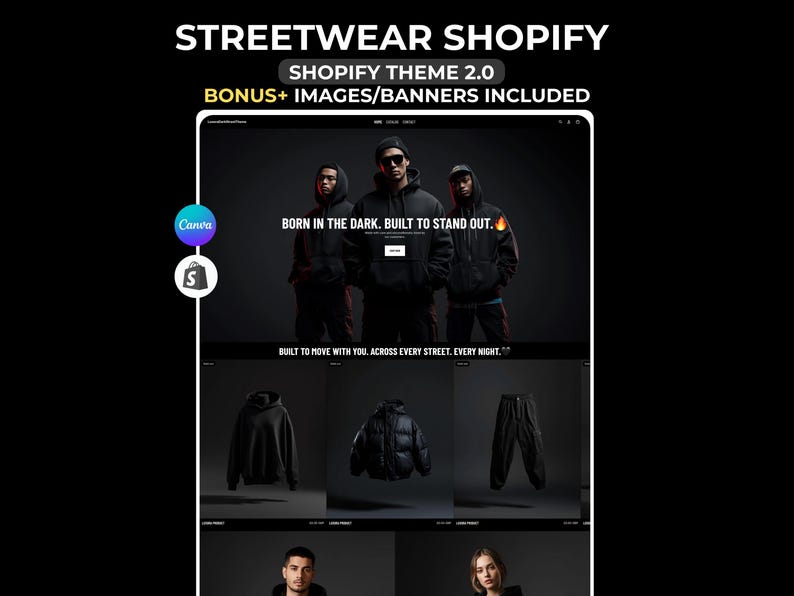 Streetwear Shopify Theme | Luxury streetwear shopify template | Clothing Shopify Theme | Shopify Theme Clothing | Luxury Clothing Shopify image 1