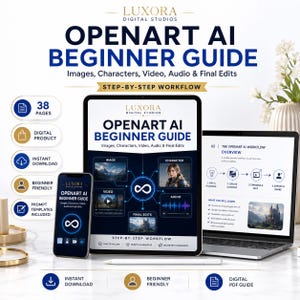 OpenArt AI-kursvideo i PDF-format för nybörjare | Skapa virala AI OpenArt-videor