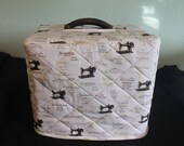 Singer Featherweight 221 Sewing Machine Custom Handmade Case Cover in Singer Fabric