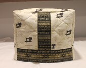Singer Featherweight 221 Sewing Machine Custom Handmade Case Cover in Singer Fabric