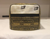 GoldieHHBlackFW)Singer Featherweight 221 Sewing Machine Cover in Singer Fabric