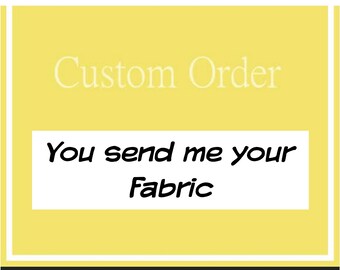 YOUR FABRIC--- You send me the fabric--I will make a Custom  Handmade Sewing Machine Cover-