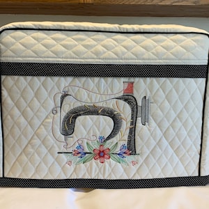LOLA Black*- ) Handmade Sewing Machine Cover-