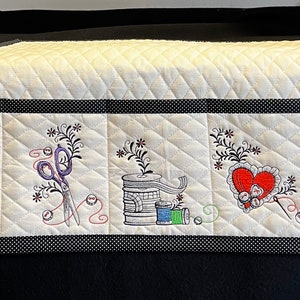 READY TO SHIP--Enchanted B&W) Sewing  Mat