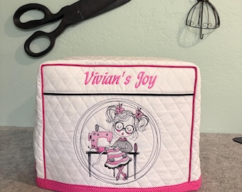 READY To SHiP- JOY  FW)Singer Featherweight 221 /222 Sewing Machine Cover