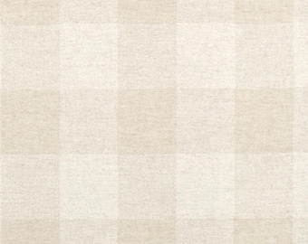 Neutraler Stoff, Druck von Anderson Cloud, Leinenmaterial, 134 cm breit, wird lose verkauft