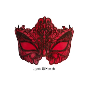 NEW  Blindfold Blackout Laser Etched Leather Eye mask Sleep mask Kismask
