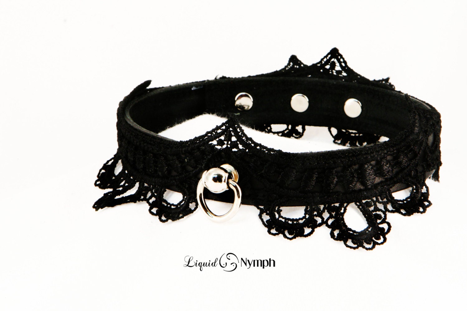 Lolita Fetish Collar VIVICA BDSM Black