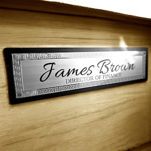 Personalized Name Plate Executive Office Wall Plaque Business Name Sign Personalized  Sign Office Gift Custom Name Plate Modern Nameplate