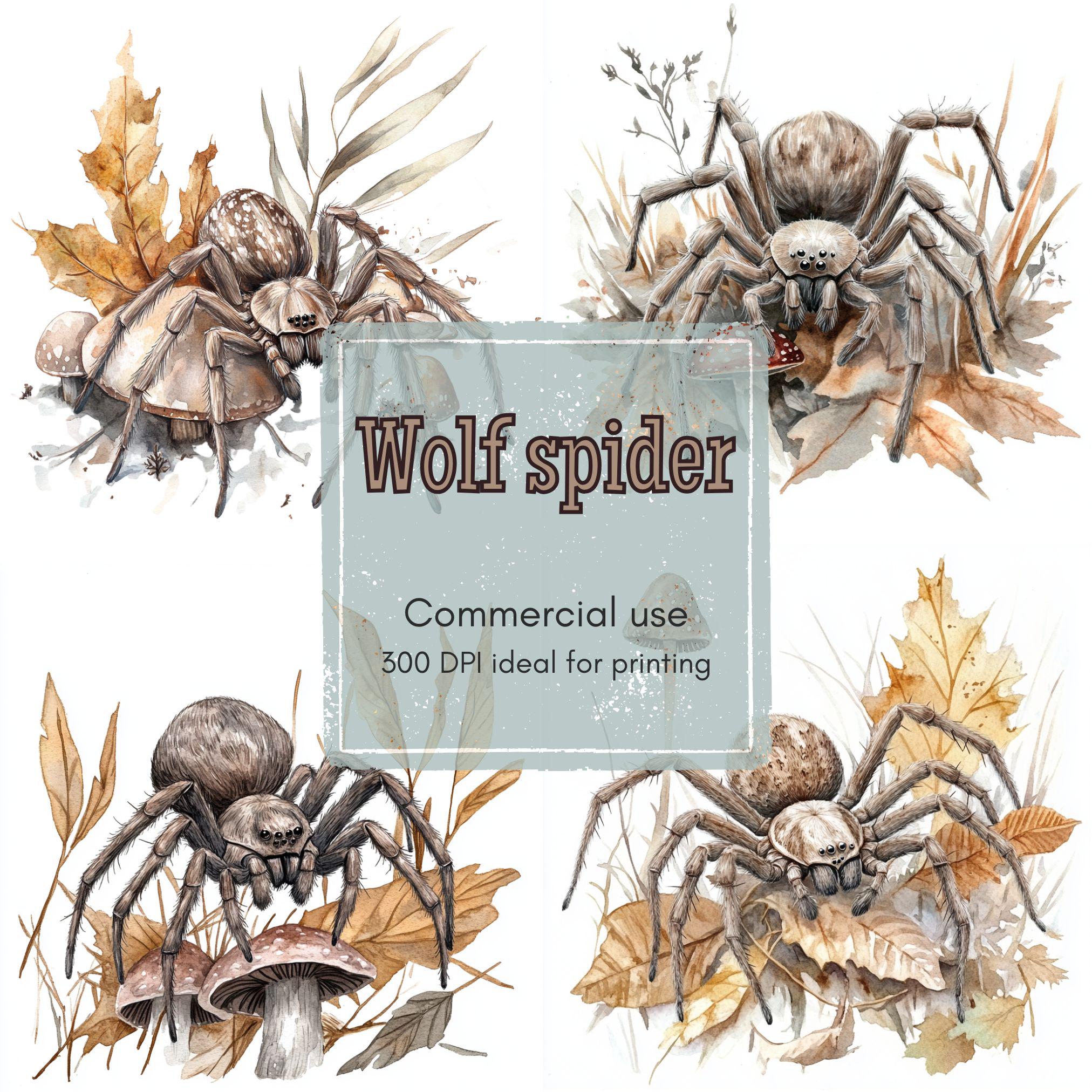 Wolf spider - Etsy België, image size:2024x2024