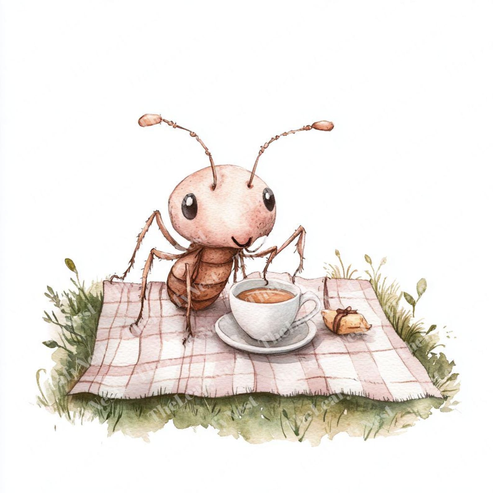 11 Tea Party Ant Clipart, Cute Picnic Bug Clipart, Garden Insect Art ...