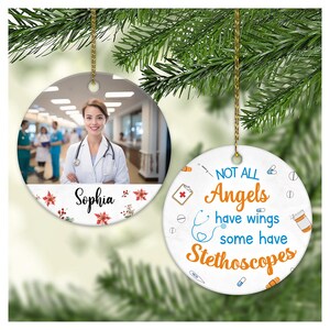 Personalized Doctor Christmas Ornament, Dr Ornament, Thank You Gift for Physician, Doctor Ornament, Healthcare Keepsake, Doctor Appreciation