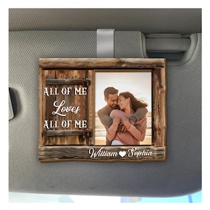 Verjaardagscadeau voor hem, Drive Safe gepersonaliseerde autoklepclip, romantisch cadeau voor vriend, aangepaste aandenken voor echtgenoot, aangepaste fotocadeau