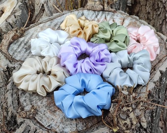 Chouchou en Soie de Mûrier Premium / 100 % Soie Naturelle Fait Main / Taille Standard / Cadeau Idéal pour Elle / Chouchous en Soie / Cheveux