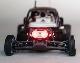 Rallylight Upgrade Kit for FPV Conversion Kit – 3D Printed Headlight Add-On for Losi Micro B |   Dual LED Lights