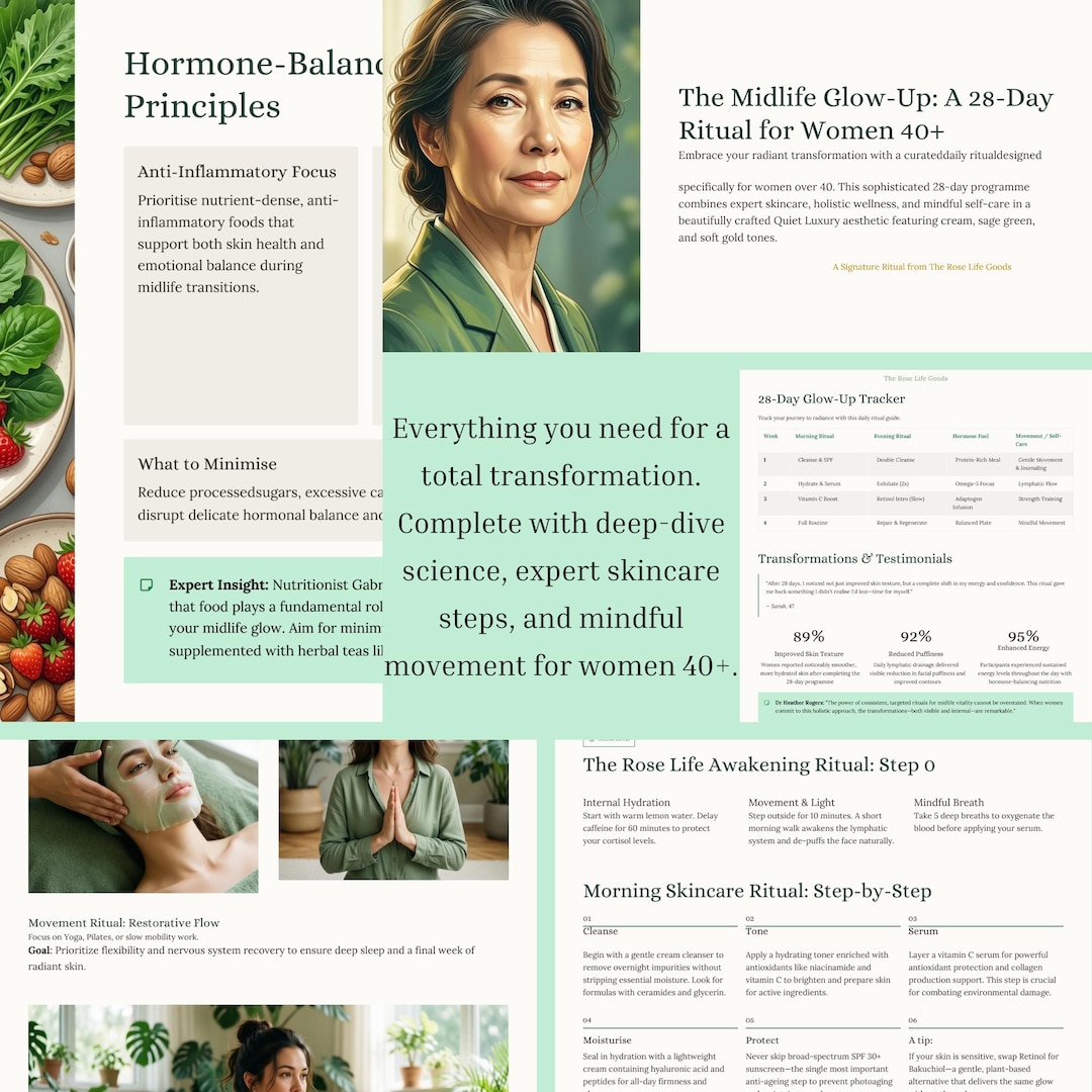 Midlife Reset Bundle for Women Over 40 | 28-day Self-care Routine ...