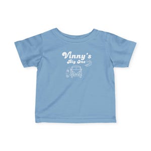 Infant Birthday Surf Tee, The Big One Theme T-Shirt, Personalized Baby Name Birthday, First Birthday Party Outfit, Baby Boy Girl Summer
