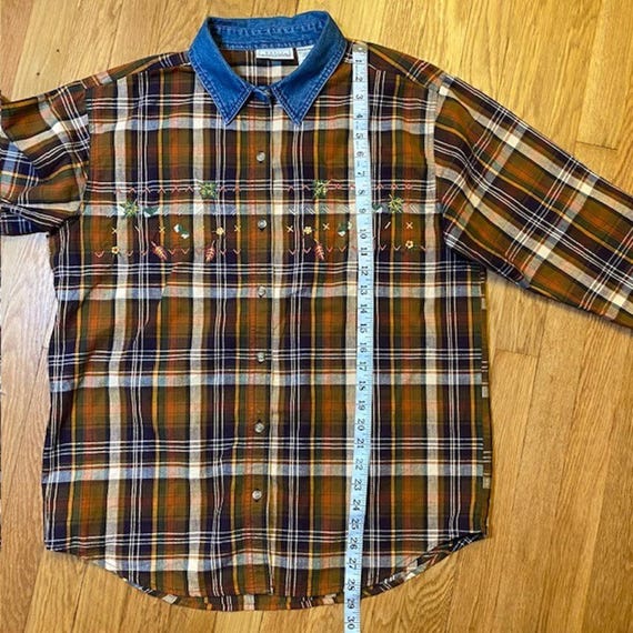 Vintage 90s Cottage Rustic Basic Editions Embroid… - image 8