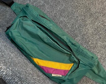 Caribou Mountaineering Vintage Green 90s Hip Pack Waist Bag Fanny Pack Unisex