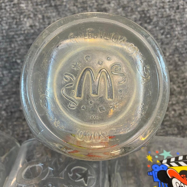 Vintage Set of 5 Mcdonalds Disney Mickey Mouse Magic Glass Tumblers Rare 2000 image 5
