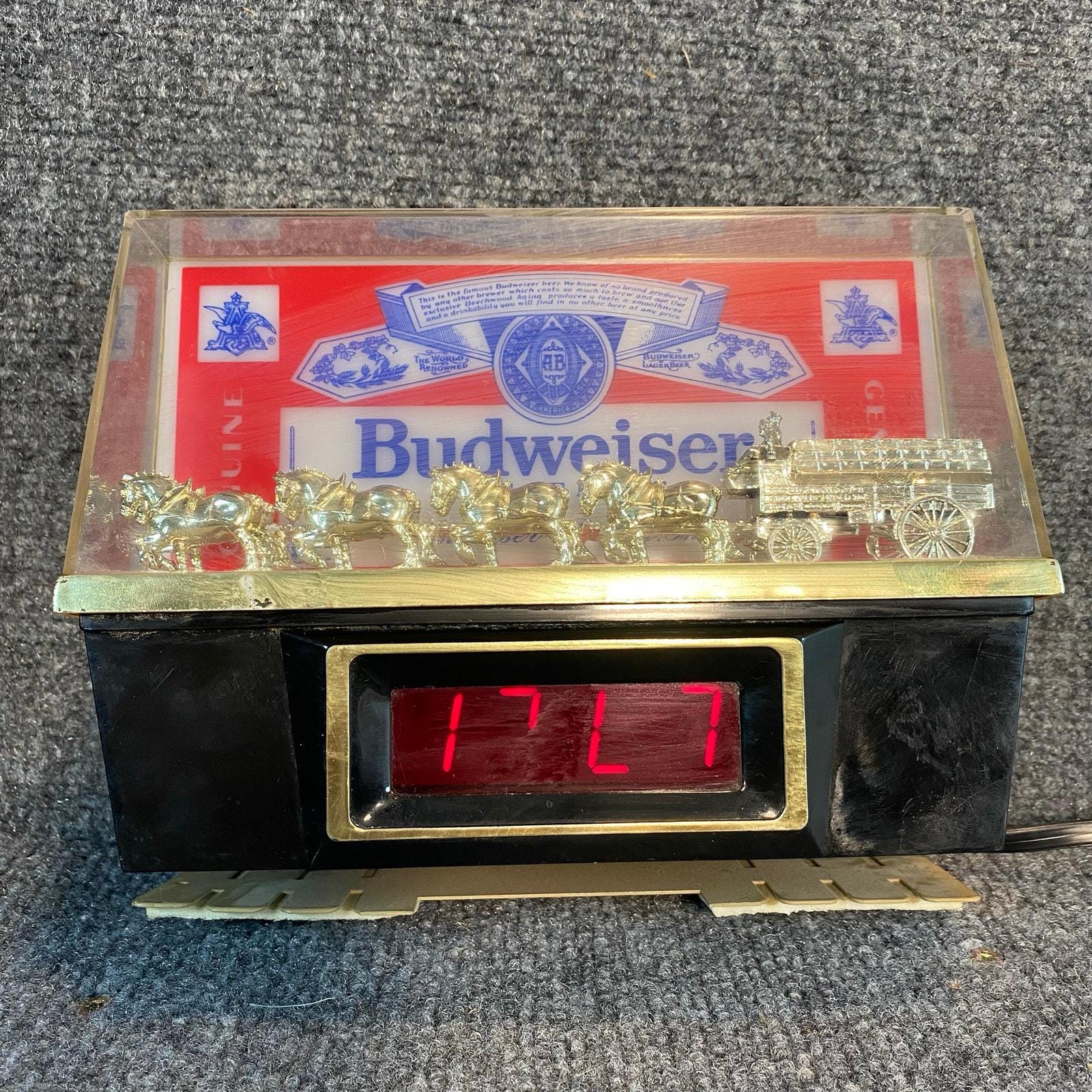 Vintage Budweiser Clock - Etsy
