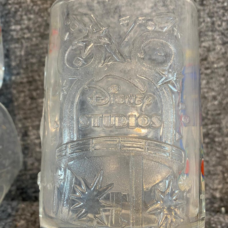 Vintage Set of 5 Mcdonalds Disney Mickey Mouse Magic Glass Tumblers Rare 2000 image 10