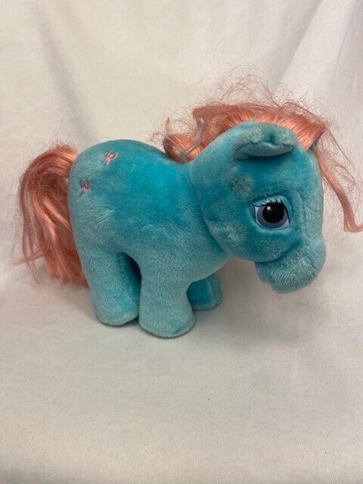 Peluche Cheval Gris Vintage – Poney Artisanal, Lavable, Pour Enfant (occasion)