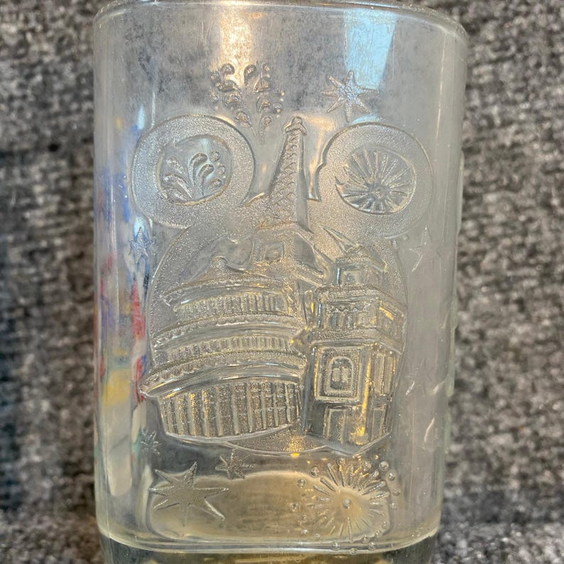 Vintage Set of 5 Mcdonalds Disney Mickey Mouse Magic Glass Tumblers Rare 2000 image 12