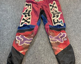 Vintage Fox 360 Motocross Pants: Embroidered Motox, Size 32 - Etsy