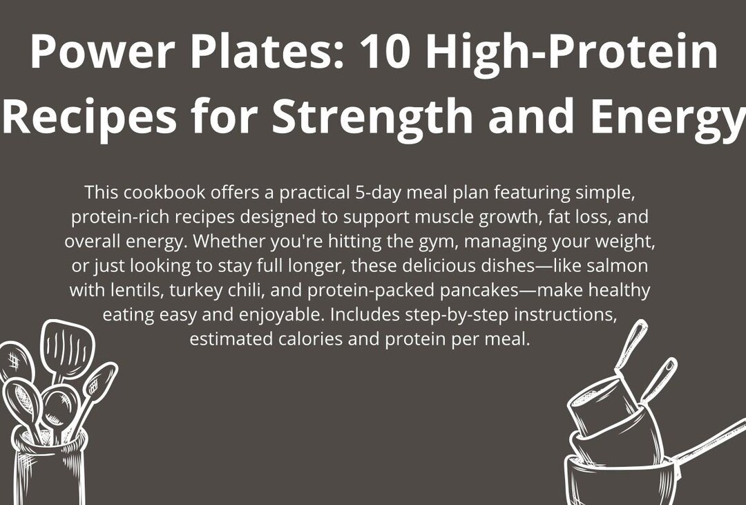 Power Plates: 10 High-protein Recipes for Strength and Energy - Etsy