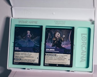 Lorcana Deluxe Box in einer Disney VHS Kassetten Hülle Karten Aufbewahrung mit Stil