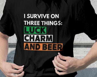 St. Patrick's Day Beer Shirt SVG: Luck Charm Irish Quote (Digital Download)