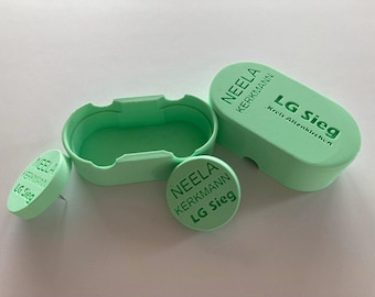 Personalized 3D-printed inrun markers for long jump, high jump and other athletics disciplines, double can TWIN