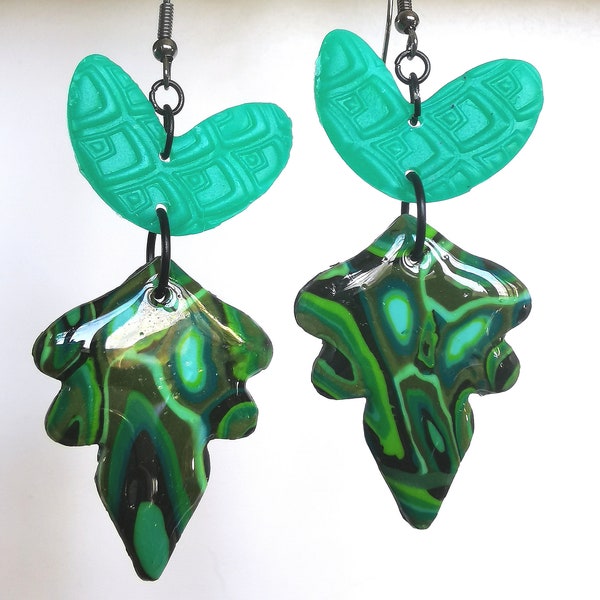 Pendentifs façon Malachite